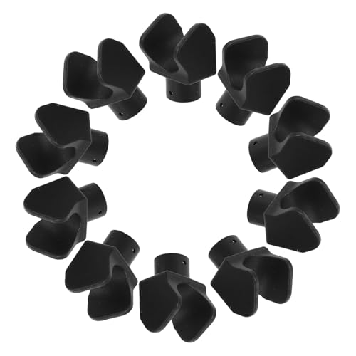 QUMIIRITY 10 Piezas Bloques Guía en Forma de U para Riel de Asiento de Silla de Ruedas, Reposapiés Deslizantes de Plástico Resistentes, Repuestos Compatibles para Accesorios de