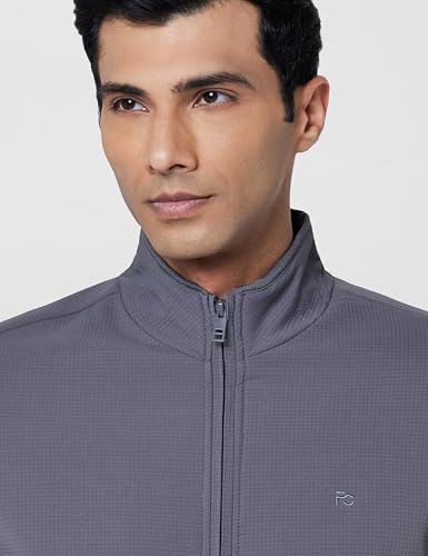 Image of Qube By Fort Collins Men's Regular Fit Lightweight Winter Jacket - Textured Fabric, Warm & Stylish Outerwear