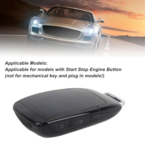 Smart Remote Car Key, All in One Keyless Entry Auto Unlock Lock with 2in LCD Screen, Car Key Replacement Accessory, Universal Automobile Remote Control for TK900 (Black)