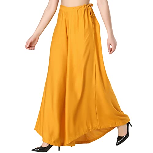 Image of Super Soft Flared Solid Rayon Sharara In 10 Attractive Colours For Women's And Girl's