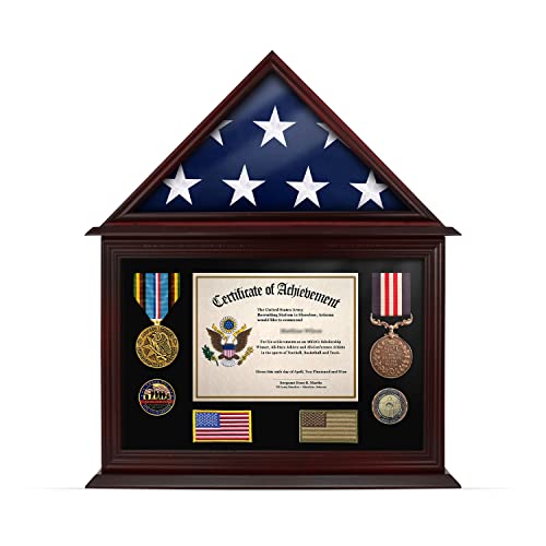 Flag Display Case & Document Holder Frame