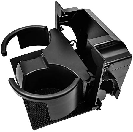 Rear Center Console Cup Holder Fits for Nissan Frontier Xterra Pathfinder 2005-2019 OE Replacement 96965-ZS00A, 96965-ZP00C, 96965-ZP00D- Rear Seat Center Console Cup Holder Insert( Black)
