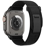 [Ajustement sûr et facile à régler ] Les ergots de montre en acier inoxydable situés aux deux extrémités du bracelet peuvent être verrouillés avec précision et en toute sécurité sur l'interface de votre montre. Ils empêchent le bracelet de tomber. Les bracelets à deux pièces sont dotés d'une boucle en acier inoxydable pour plus de sécurité. Le velcro à l'une des extrémités du bracelet permet d'ajuster facilement la longueur du bracelet pour qu'il s'adapte parfaitement à votre poignet.