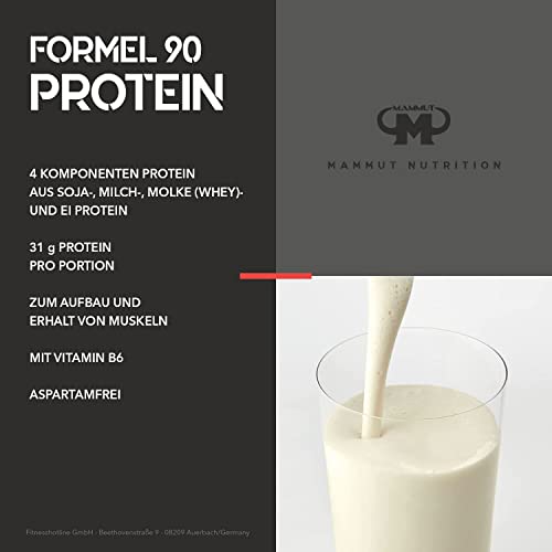 Eiweißpulver von Mammut Nutrition Formel 90 Protein – Vanille – 460 g