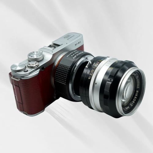 PHOLSY Lens Mount Adapter Compatible with Nikon F (AI AIS AF AF-I AFS) Lens to Fuji X Mount Camera Body Compatible with X-H2S, X-Pro3, X-T5, X-T4, X-S20, X-S10, X-T30II, X-E4 etc. Nikon F to Fuji X