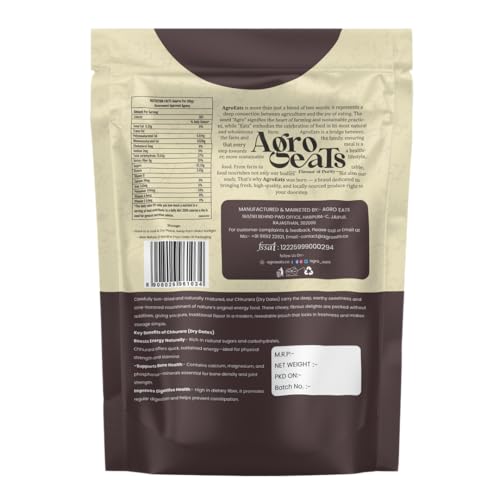 Image of AGROEATS DRY DATE CHHUARA - 250g Pack | Sukha Khajur | Kharek | Dry Fruit | Healthy & Nutritious Snack | Rich in Fiber & Energy