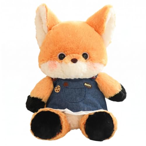 Peluche de course grand renard anti-stress en velours PV