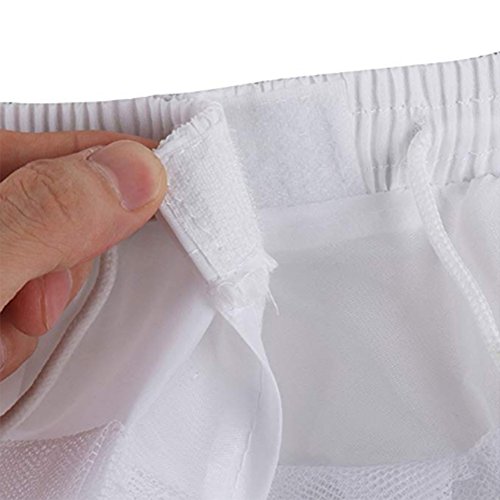 Kumeng Kids White Mini 3 Layers Apparel Half Slips Wedding Flower Girl Petticoat/Underskirt/Crinoline Slips (White), Medium #TOP4