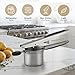Bellemain 15oz Large Potato Ricer for Mashed Potatoes, Stainless Steel Mashed Potato Masher & Squeezer, Easy-To-Clean Professional-Grade Hand Vegetable Ricer, Kitchen Tool, Food Press & Food Mill