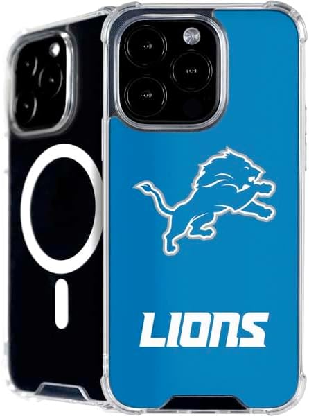 Skinit Phone Case Compatible with MagSafe iPhone 16 Pro - Officially Licensed NFL Detroit Lions Distressed Design