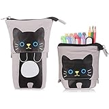 [Wunderbares Geschenk] Stand Up Federmäppchen ist mit beliebten niedlichen Cartoon Tier & interessantem Design gedruckt, es ist ein tolles Geschenk für Geburtstag Weihnachten an Mädchen, Jungen, Freunde, Kinder