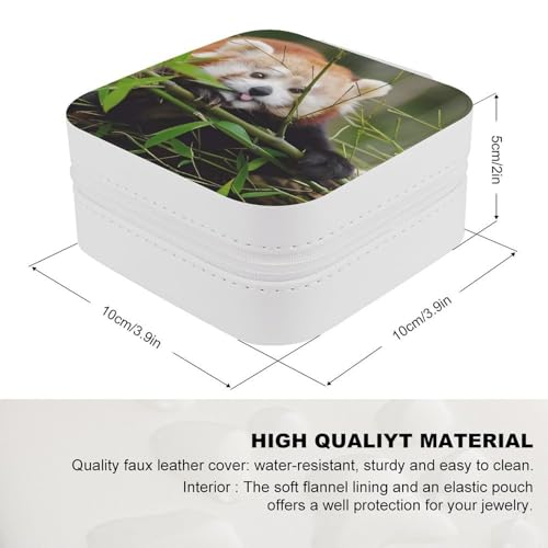 Boîte à bijoux en cuir PU de haute qualité avec douce flanelle