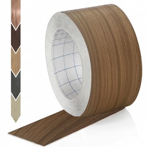 Image of GSCIT Club Wood Grain Repair Tape, 2.4 inch X 100ft Self Adhesive Natural Walnut Grain Repair Patch for Tables, Chairs, Baseboards, Doors, Windows, Floors, Handicraft DIY.
