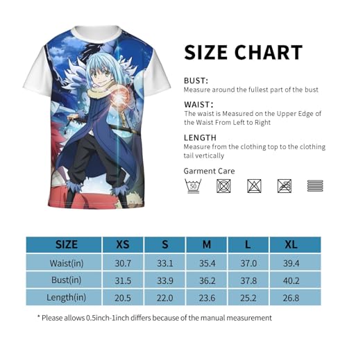 Teen Tshirt for That Time I Got Reincarnated as a Slimer Tops,Custom 3D Printed Short-Sleeve tees for Family4