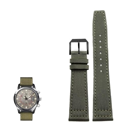 Bracelet de montre en Nylon IWC IW377724 IW371614 toile 20mm 22mm
