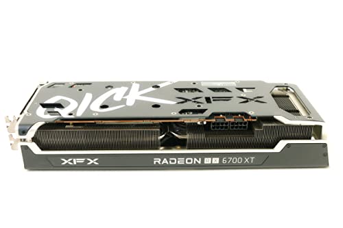 Image of XFX Speedster QICK319 AMD Radeon RX 6700 XT Black Gaming Graphics Card with 12GB GDDR6 HDMI 3xDP, AMD RDNA 2 RX-67XTYPBDP (Renewed)