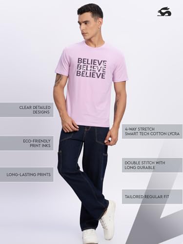 Image of ADRO Tshirt for Men | Printed T Shirt for Men | 100% Cotton Regular Fit T-Shirt |Printed T Shirt