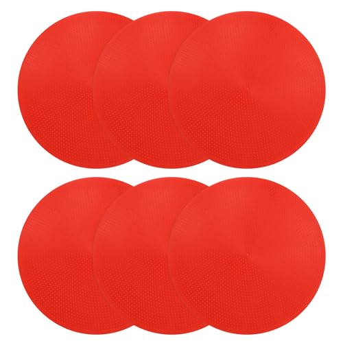 Cônes plats poly points PATIKIL ultra robustes et antidérapants pour gymnase