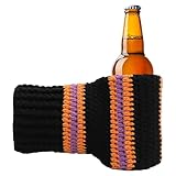FunisFun Beer Mitten Gloves, Knit Stitched Drink Mitt Holder for White Elephant Gag Gift