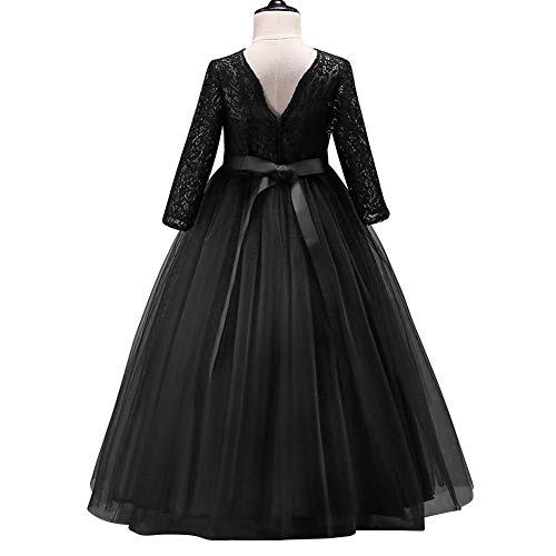 IMEKIS Vestito da Ragazza Fiore Pizzo Tulle Tutu