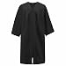 Annhiengrad Unisex Premium Matte Graduation Gown Only,Black 45