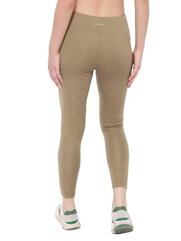 Image of Clovia Women's High Rise High-Rise Full Length Regular Fit Active Tights With Side Pocket