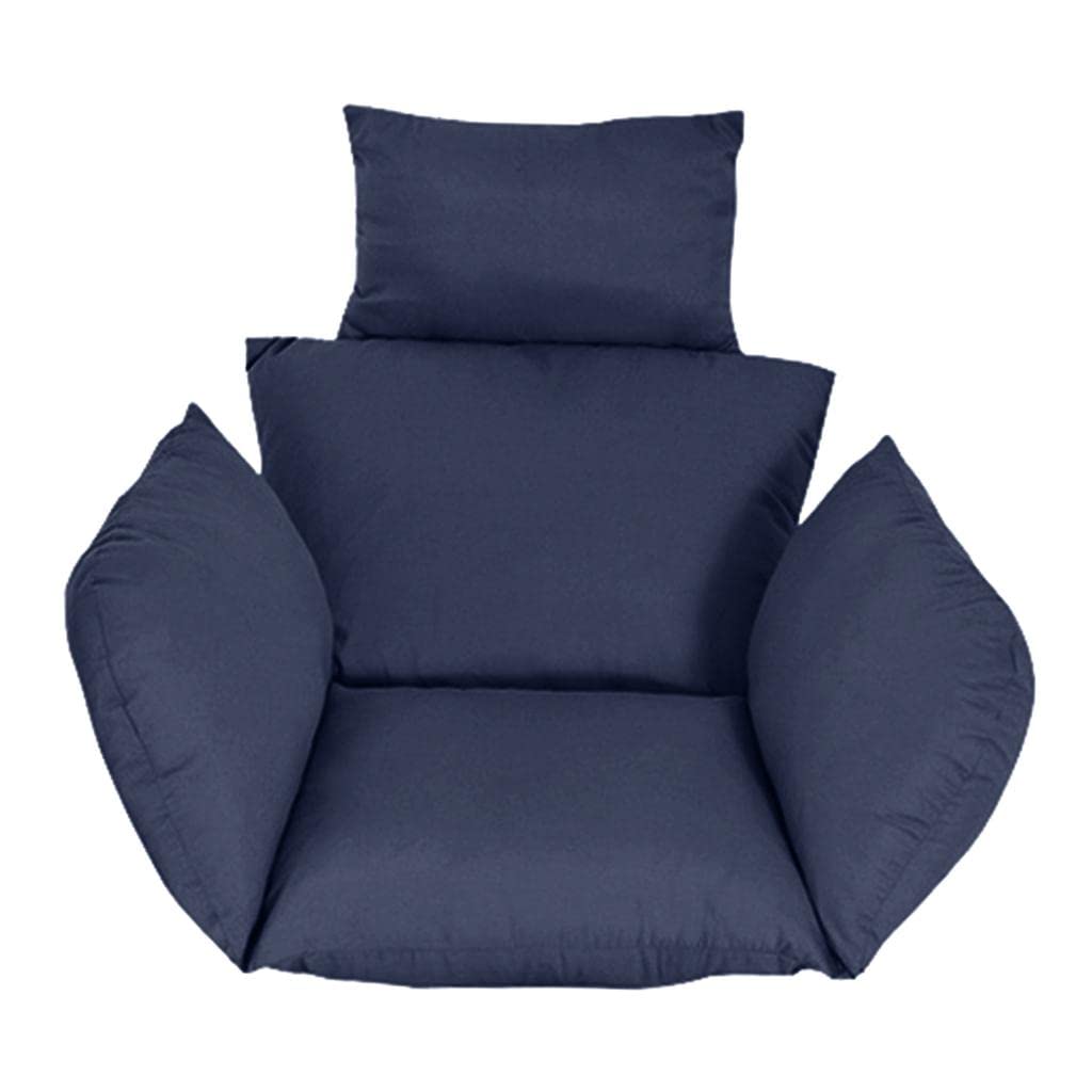 Swing Hanging Egg Rattan Chair Cushions Outdoor Garden Patio Hammock Porch Dark Blue | Home & Garden | Yard, Garden & Outdoor Living | Patio & Garden Furniture | Cushions & Pads-image-47