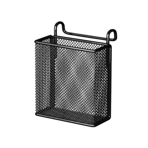 Image of Hook Metal Hanging Storage Basket Pegs Desk Organizer Office Divider Sturdy Construction Blend Strength Elegance Suitable for Bedside Home Divider, Black, Hook 3CM