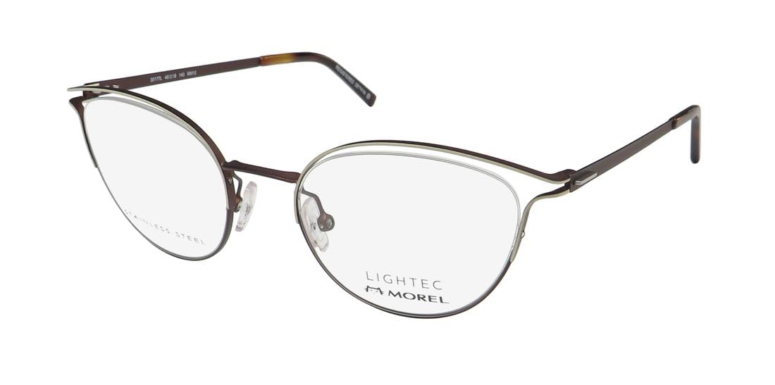 Lightec30177l Unique Egg Shaped Demo Lenses French Designer Made in France Eyeglass Frame/Glasses/Eyewear