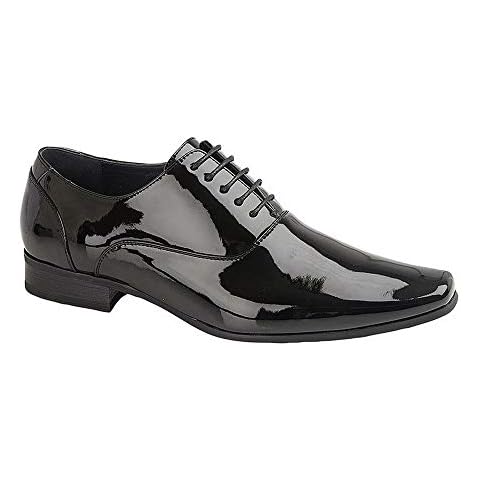Route 21 Men's Black Patent Oxford Shoes Cover