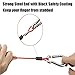 AUCELI Breakaway Trailer Cable, RV Stainless Steel Spring Towing Coiled Safety Wire, Heavy Duty Steel Wire Trailer Safety Rope for Trailer Emergency Camper, Universal Car Accessories (Red)