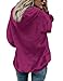 Romanstii Spring Sweatshirts Hooded for Women Fleece Jackets Sherpa Pullover Winter Coats with Pockets Fuchsia M