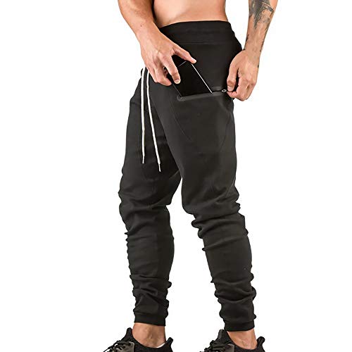 OEAK Pantalons Homme de Joggings en Coton Pantalons Cargo Chino Slim Fit Pants Camouflage Elastique Casual avec Poche Zippé de Fitness Sport