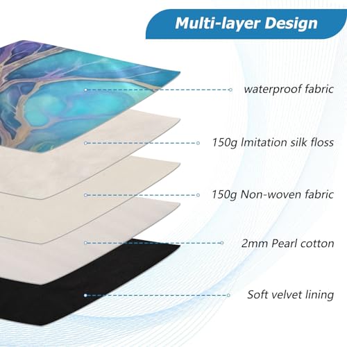 Funda para portátil de 13-14 pulgadas con patrón azul miniatura 4