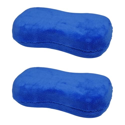 HOUSON 2 pcs Microfibre Car Sponge, Car Wash Sponges Car Care Tools Cleaning for Cars Motorbikes (22cm*10cm*5cm)