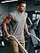 QOSOQ Mens Gym Tank Tops Sleeveless Shirts Cut Off Quick Dry Muscle Shirt Running Beach Loose Fit Tee Green