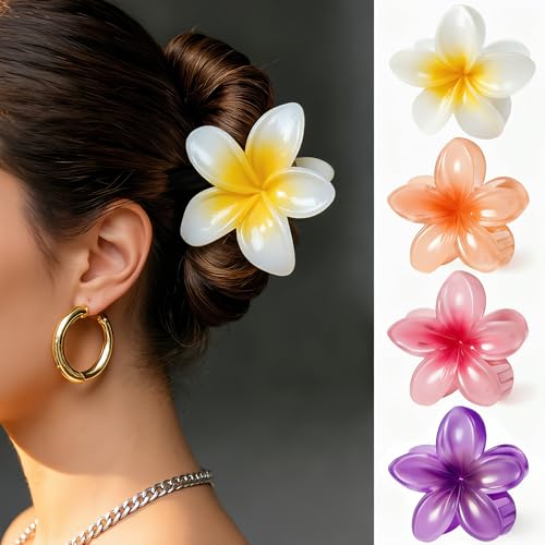 4 Pezzi Mollettone Fiore - Mollette Fiori per...