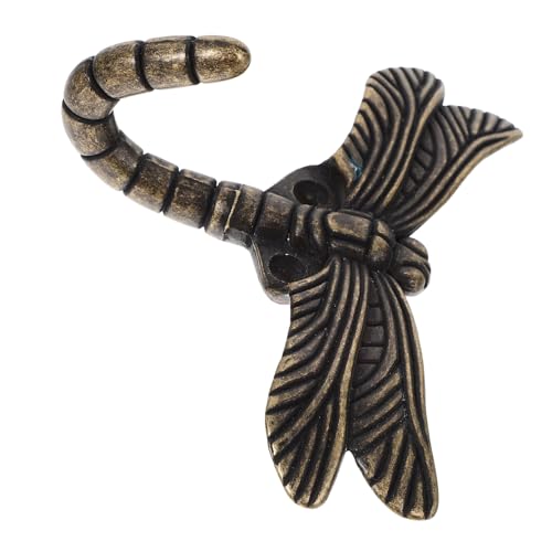 Ipetboom Gancho de Pared con Diseño de Libélula Perchero Decorativo de Pared Vintage Bronce Colgador para Puerta y Organizador Multifuncional para Entrada y Habitación