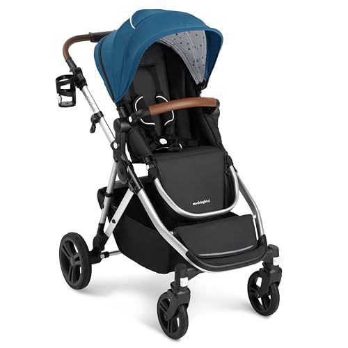 Mockingbird Single-to-Double Stroller 2.0 - Convertible Full-Size Baby Stroller for ...