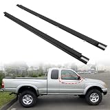Front Door Weatherstrip Window Moulding Trim Seal Belt Kit Compatible with 1995-2004 Toyota Tacoma Weather Stripping Replace# 68160-04020 68210-04020 (2PCS)