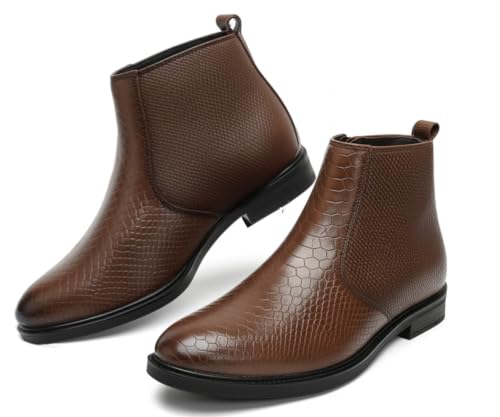 Image of Kraasa Flint Chelsea Boots for Man | Vegan Leather Slip-On Ankle Boots
