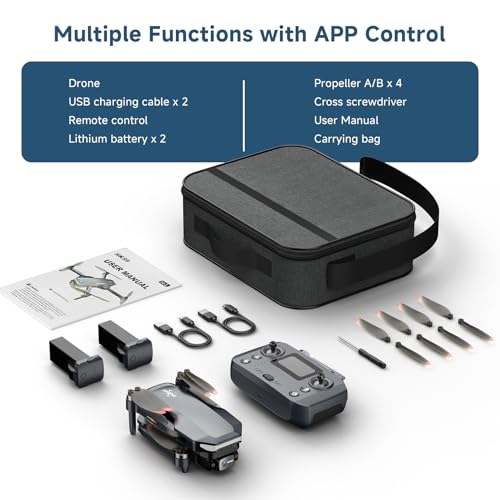 GPS Drone with 4K Camera for Adults, Foldable RC Quadcopter with 1312ft Range Video Transmission, 48 Mins Flight Time, Auto Return, Follow Me, Circle Fly, Waypoint Fly, Gesture Control - Image 7