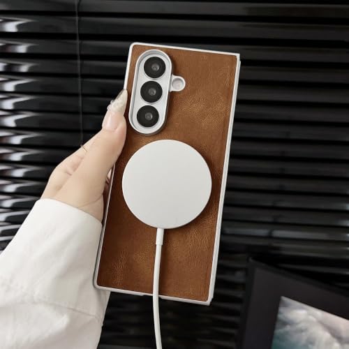 Étui en cuir avec fermeture magnétique antichoc pour Samsung Galaxy Z Fold 7/6/5/4 - 6