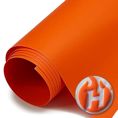 HT Puff Heat Transfer Vinyl 20" Orange 25 Yards