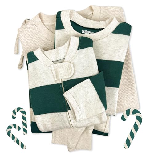 Image of Butterblu Family Jammies Matching Holiday Christmas Pajama Sets | GOTS Certified Organic Cotton for Baby, Toddler, Kids, Adults, and Pets, with Pockets, Perfect for Family Photos