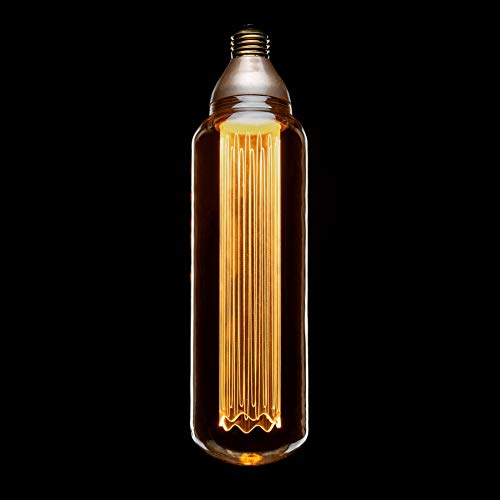 Next Glow Decorative Led Light Bulb E26 Medium Base, Virtual Filament Acrylic Inner Pillar 8W, 2000K, Not Dimmable T80 Amber Style Glow, Beautiful Home Decor Lighting For Kitchen, Pendant Fixtures. #TOP7
