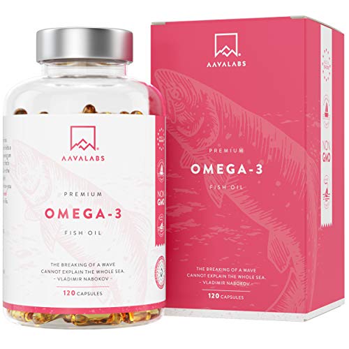 Omega 3 Fish Oil [ 2000mg ] - High Strength - Molecularly Distilled for Purity and Freshness - 800mg EPA & 400mg DHA Per Daily Dose - Non-GMO, Gluten and Dairy Free - 120 Softgels Capsules