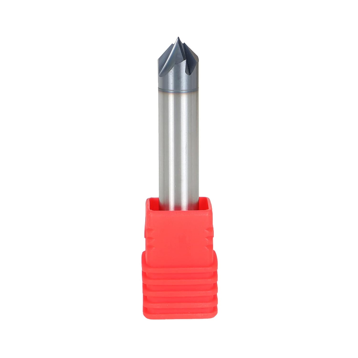 findmall 3/8 Inch Helix Carbide End Mill Double End Tialn Coated 4 Flute 90 Degree Fit for Aluminum Cut Non-Ferrous Metal Upcut CNC Spiral Router Bit