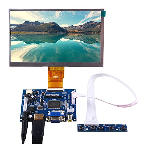 GeeekPi 7 inch 1024 x 600 HDMI Screen LCD Display with Driver Board Monitor for Raspberry Pi
