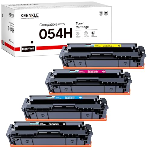Toner 054H compatible Canon i-SENSYS MF643Cdw et LBP620 en pack de 4